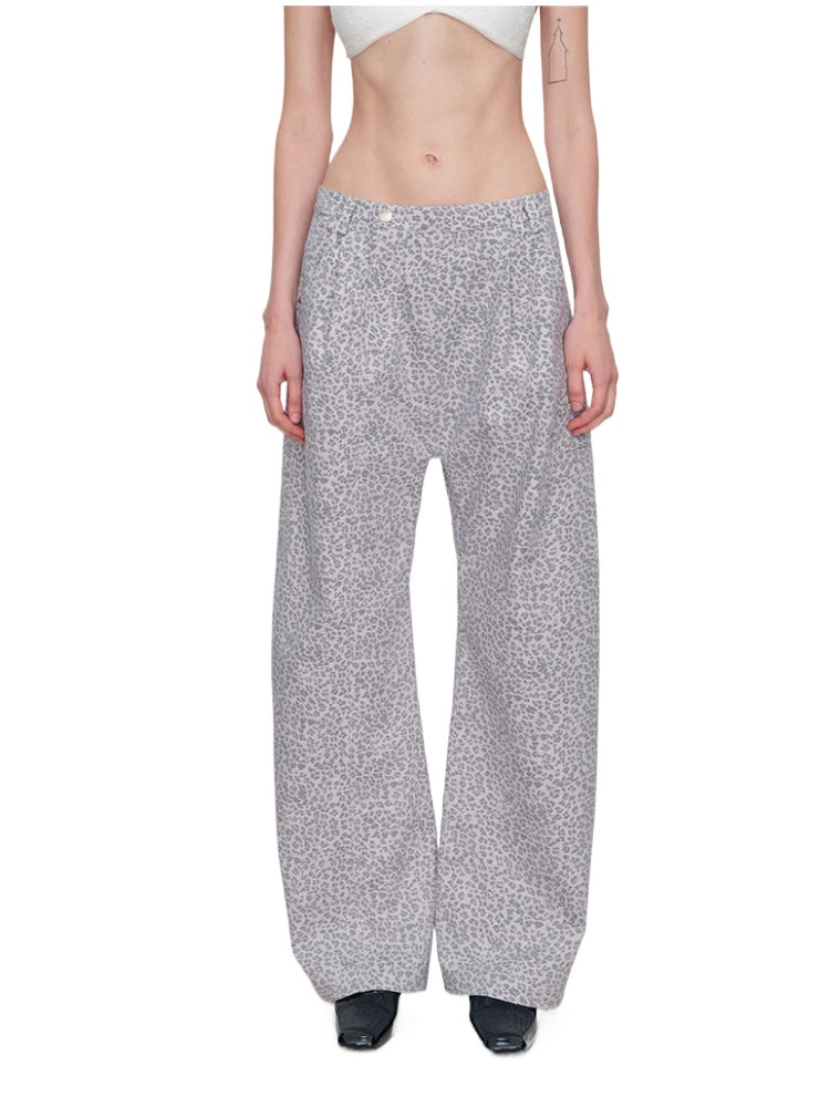 Low-Rise Drop-Crotch Loose Wide-Leg Pants - CHINASQUAD