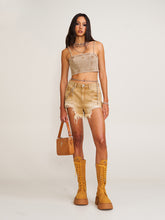 Rage Rush Denim Shorts Wild Cowboy Brown - CHINASQUAD
