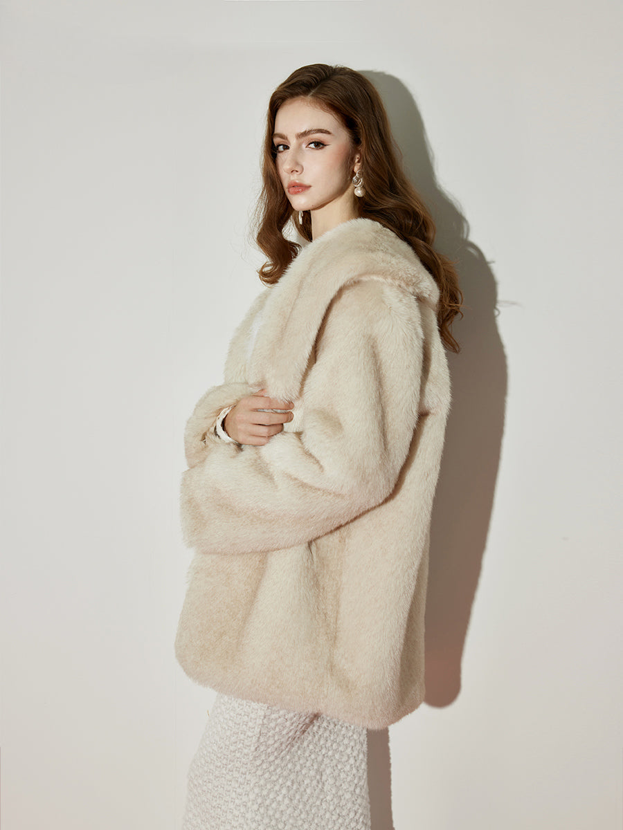Eco-Friendly Faux Fox Fur Long Coat - CHINASQUAD