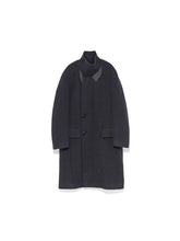 Dark Green & Gray Multi-Collar Woolen Coat - CHINASQUAD