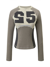 Color-block Sports Style Fitted Long Sleeve T-shirt - CHINASQUAD