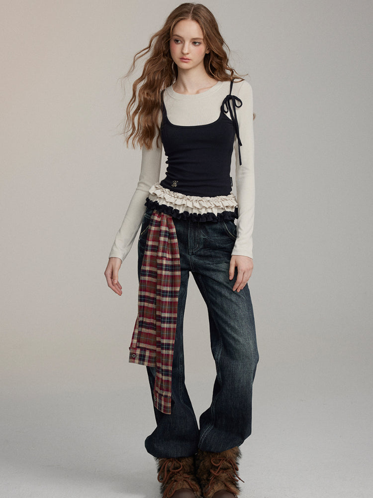 Loose Straight-Leg Denim Pants - CHINASQUAD