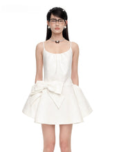 Bow-Detailed Satin-Blend Midi Slip Dress - CHINASQUAD