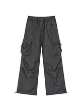 Mesh Pocket Cargo Wide-Leg Pants - CHINASQUAD