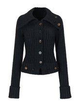 Wool Button Knitted Cardigan - CHINASQUAD