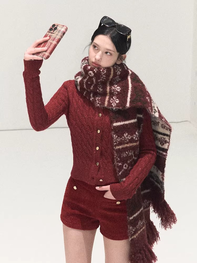 Handcrafted Fair Isle Wool Scarf