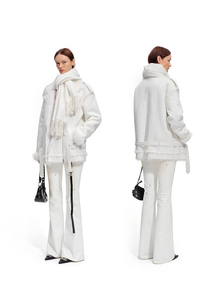 Polar Eco Faux Leather Fur Jacket
