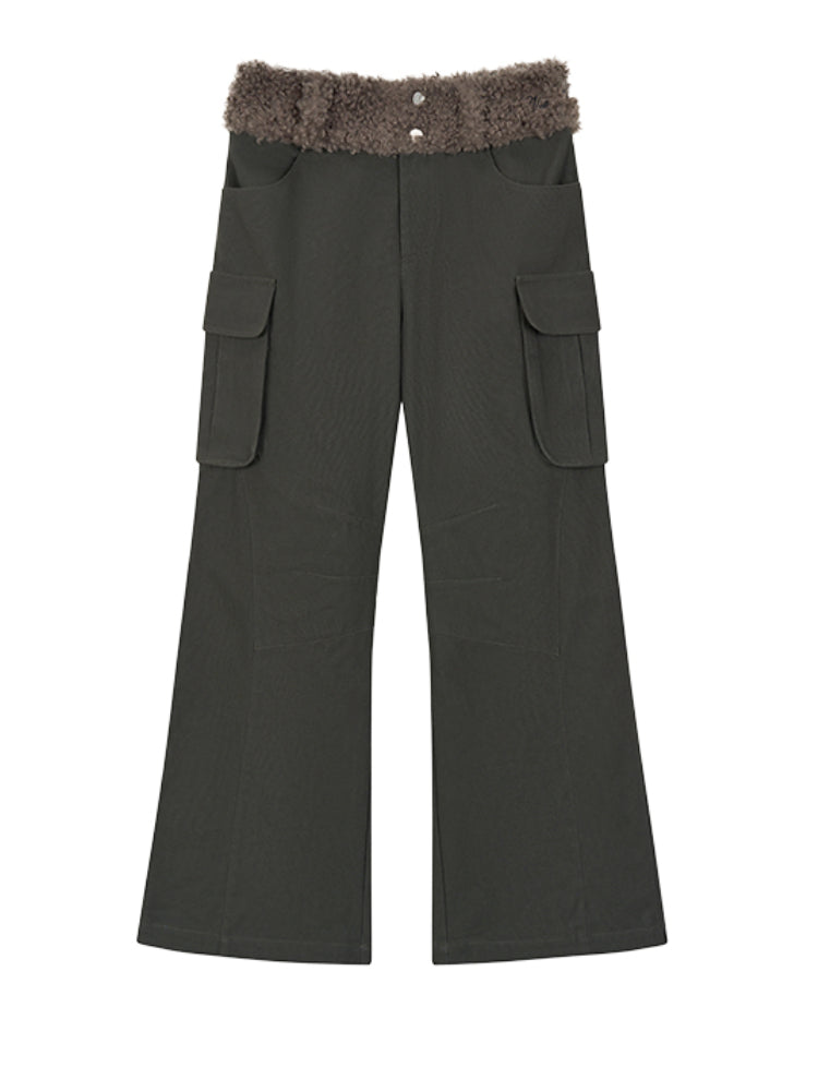 Patchwork Embroidered Pocket Cargo Pants - CHINASQUAD