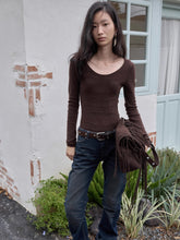 Textured Jacquard Knit Round-Neck Sweater - CHINASQUAD