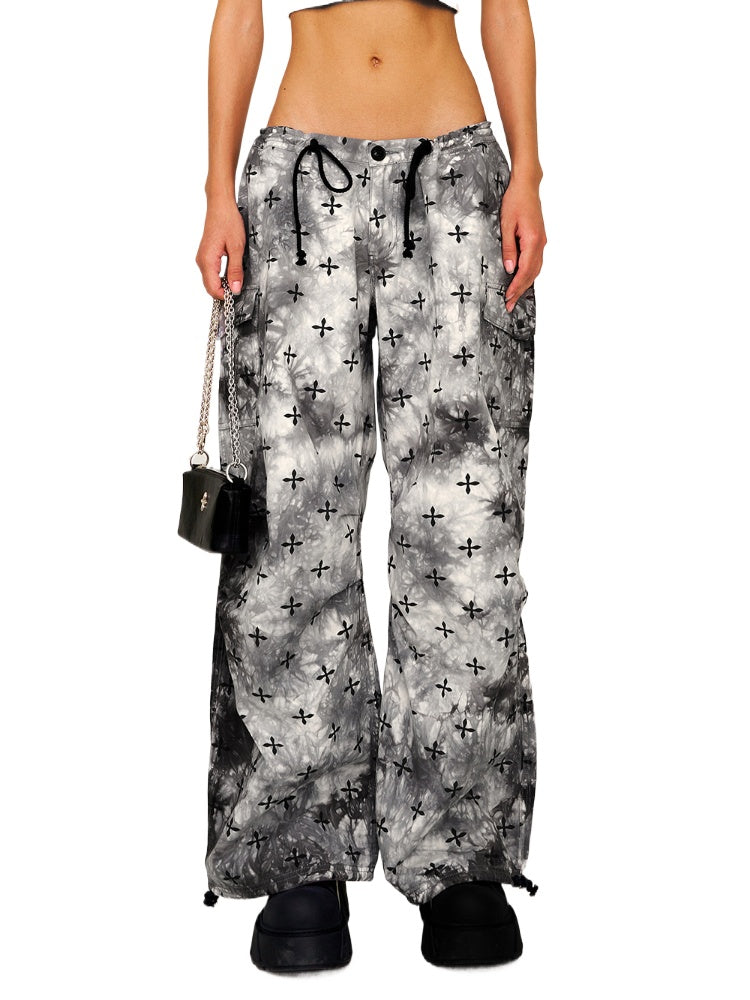 Tie-Dye All-Over Print Casual Cargo Pants - CHINASQUAD