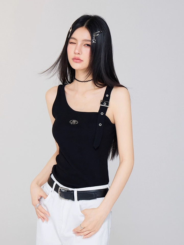 Irregular OfftheShoulder Vest