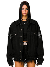 Vintage Black Washed Denim Jacket - CHINASQUAD