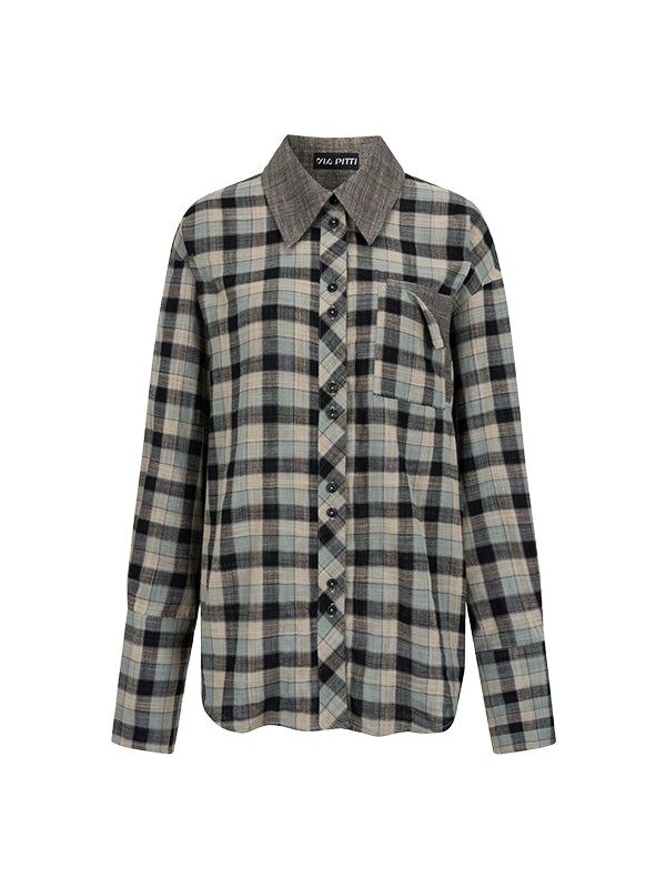 Blue & Black Checkered Mini Skirt - CHINASQUAD