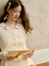 Handcrafted Floral Knit Sweater Blouse - CHINASQUAD