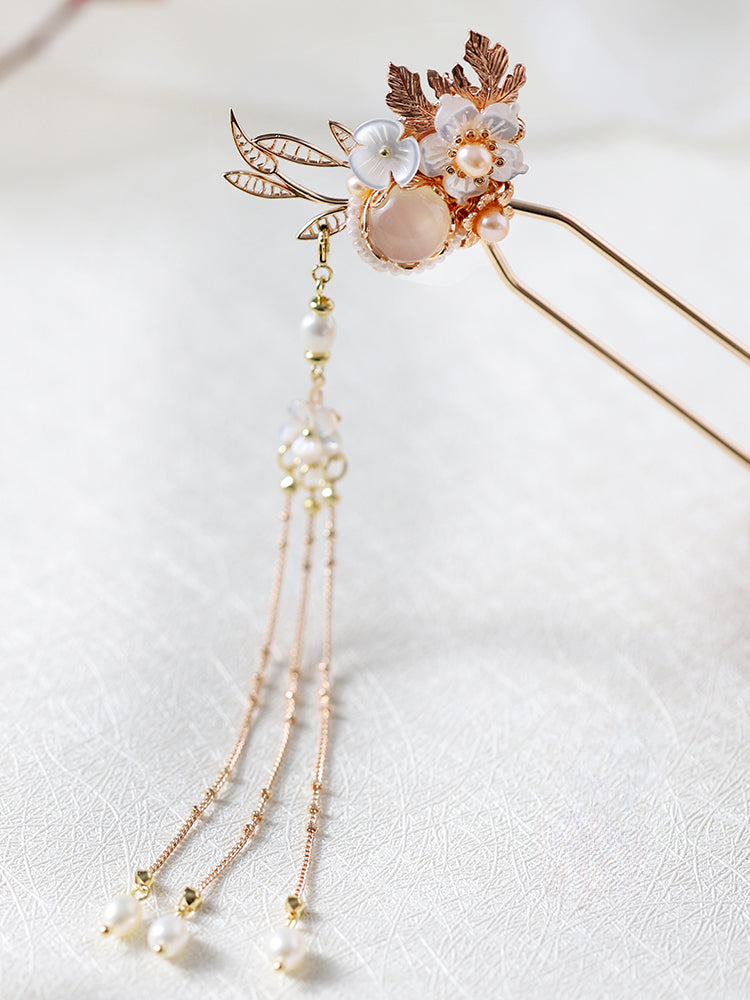 Long Kui Pink Hanfu Hairpin - CHINASQUAD