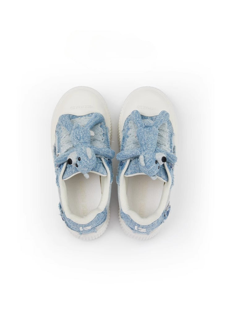 Bear Denim Biscuits Sneakers - CHINASQUAD