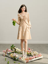 Light Brown Textured Jacquard Knit Skirt - CHINASQUAD