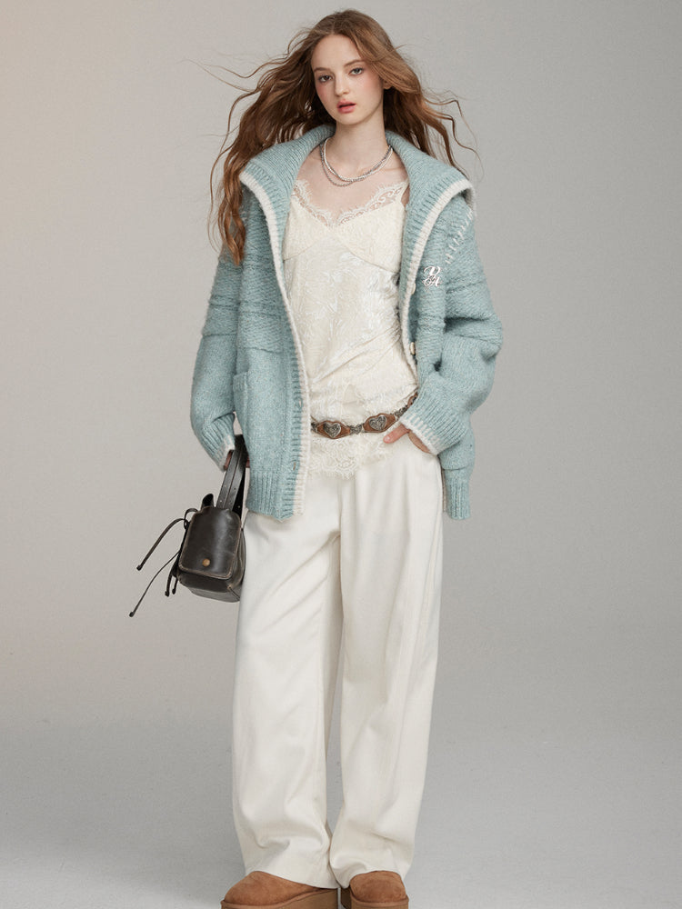 VIAPITTI Wool Blend Cardigan - CHINASQUAD