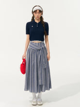 Plaid Mid-Length High-Waisted A-Line Skirt - CHINASQUAD