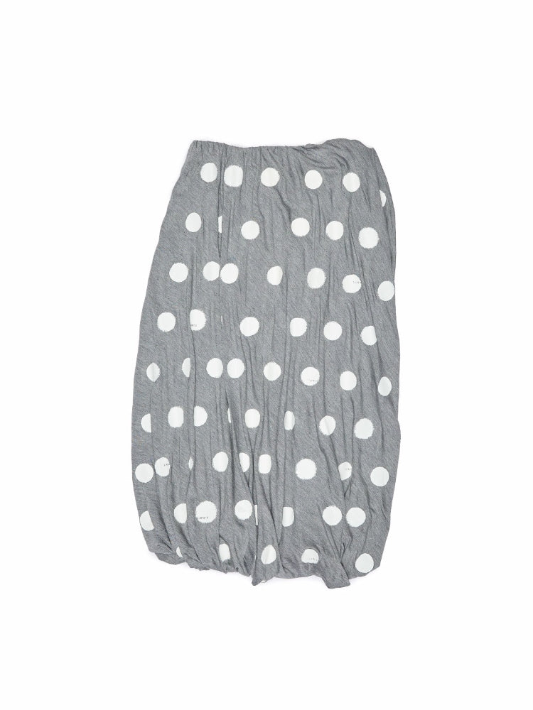 Polka Dot Knot Midi Skirt