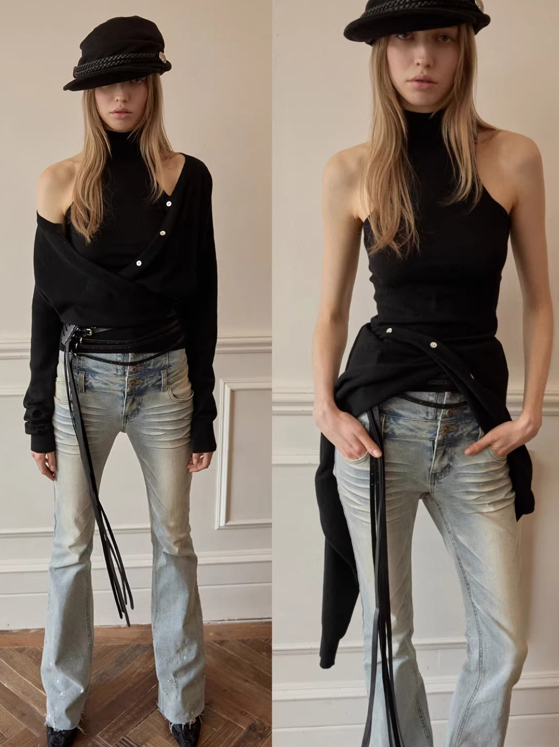 Cashmere Knit Vest Cardigan