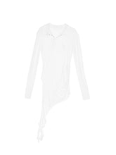 Asymmetrical Hook-Closure Polo Shirt - CHINASQUAD