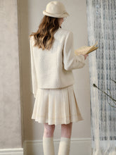 Galaxy Classic Wool Pleated Skirt Set - CHINASQUAD