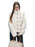 High-neck ShoulderWoolen Short Jacket - CHINASQUAD