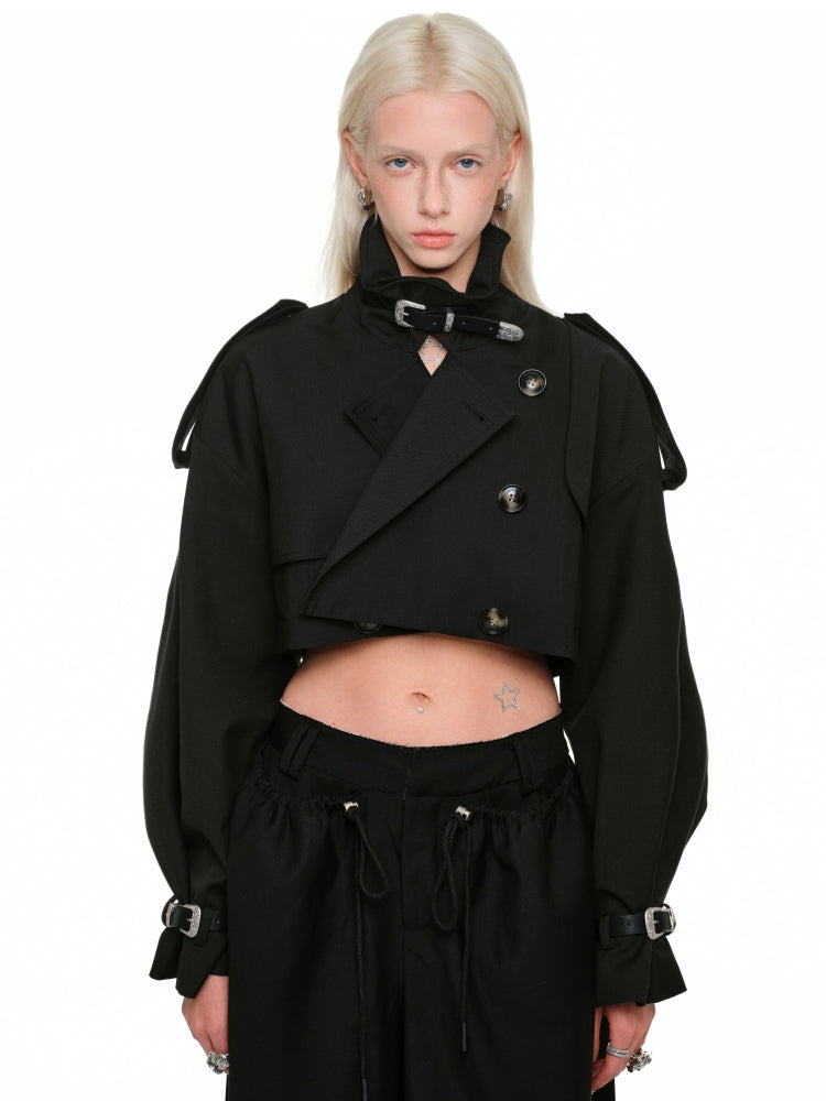 Ultra Short Trench Coat - CHINASQUAD