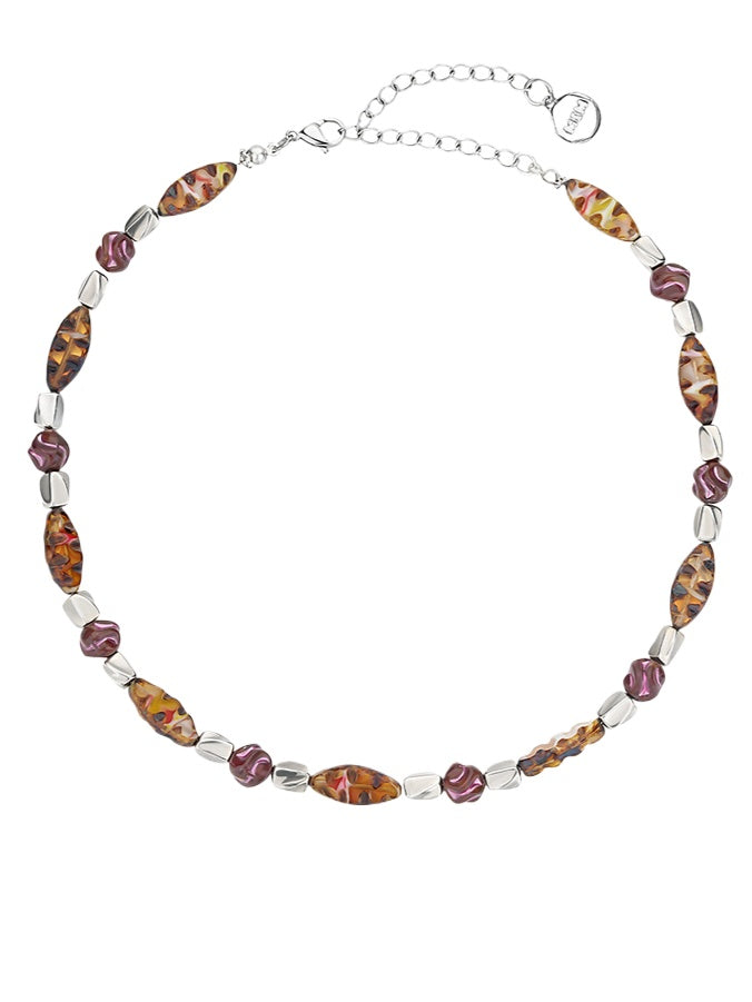 Czech Imported Colored Glaze Necklace - CHINASQUAD