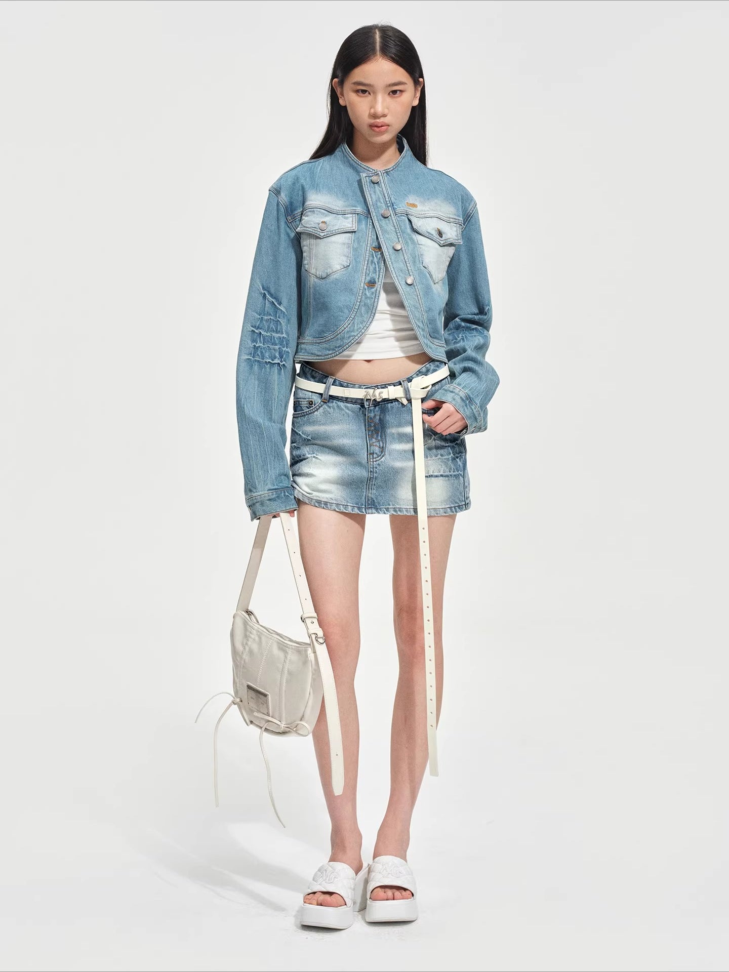 Washed Twill Denim Jacket