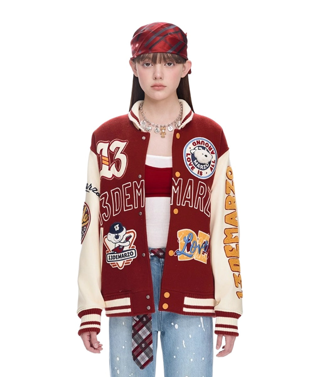 Doozoo Retro Instruments Baseball Jacket - CHINASQUAD
