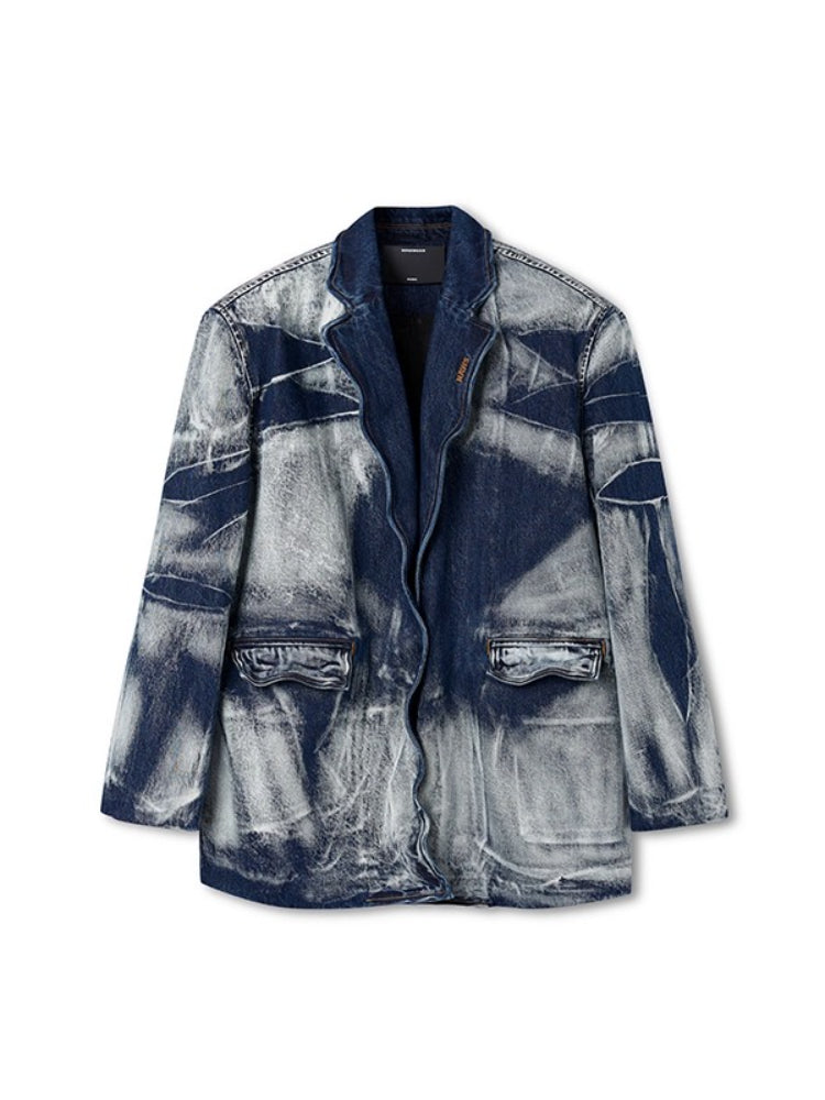 "Feria Series" Volcano Denim Blazer - CHINASQUAD