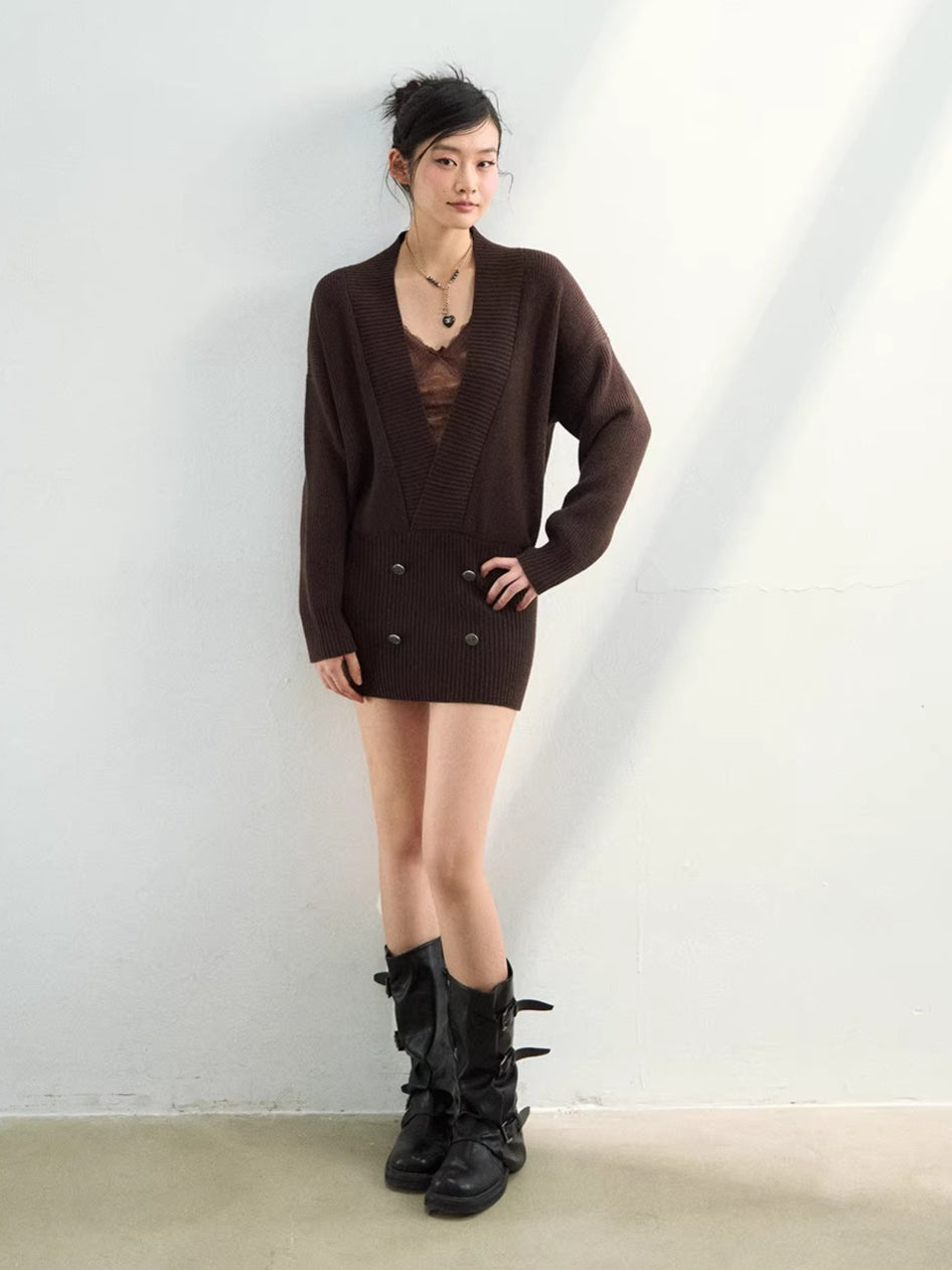 Heavyweight Knit Sweater Dress