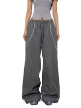 Striped Design Loose Wide-Legged Pants - CHINASQUAD