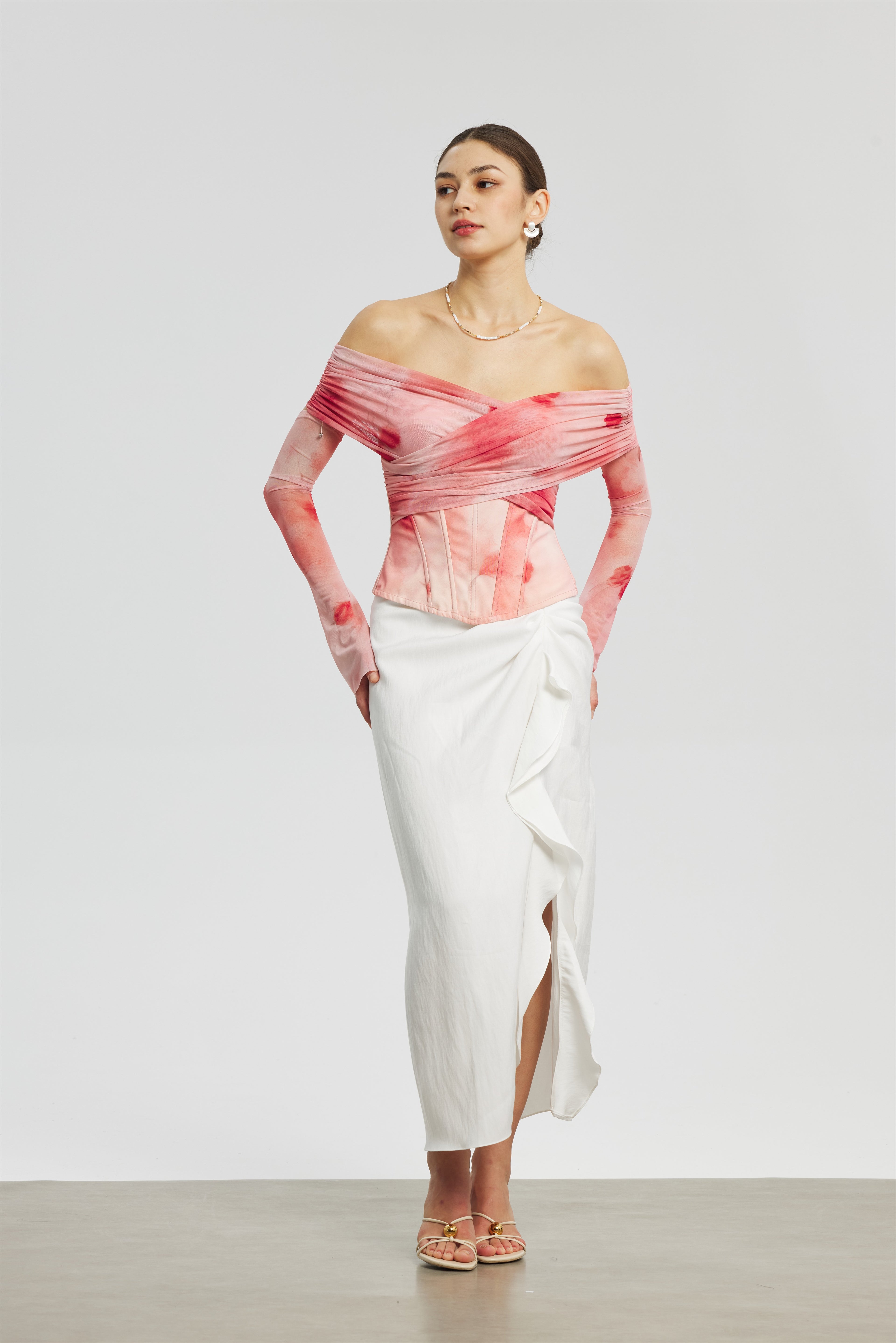 Rose Mesh Corset Dress