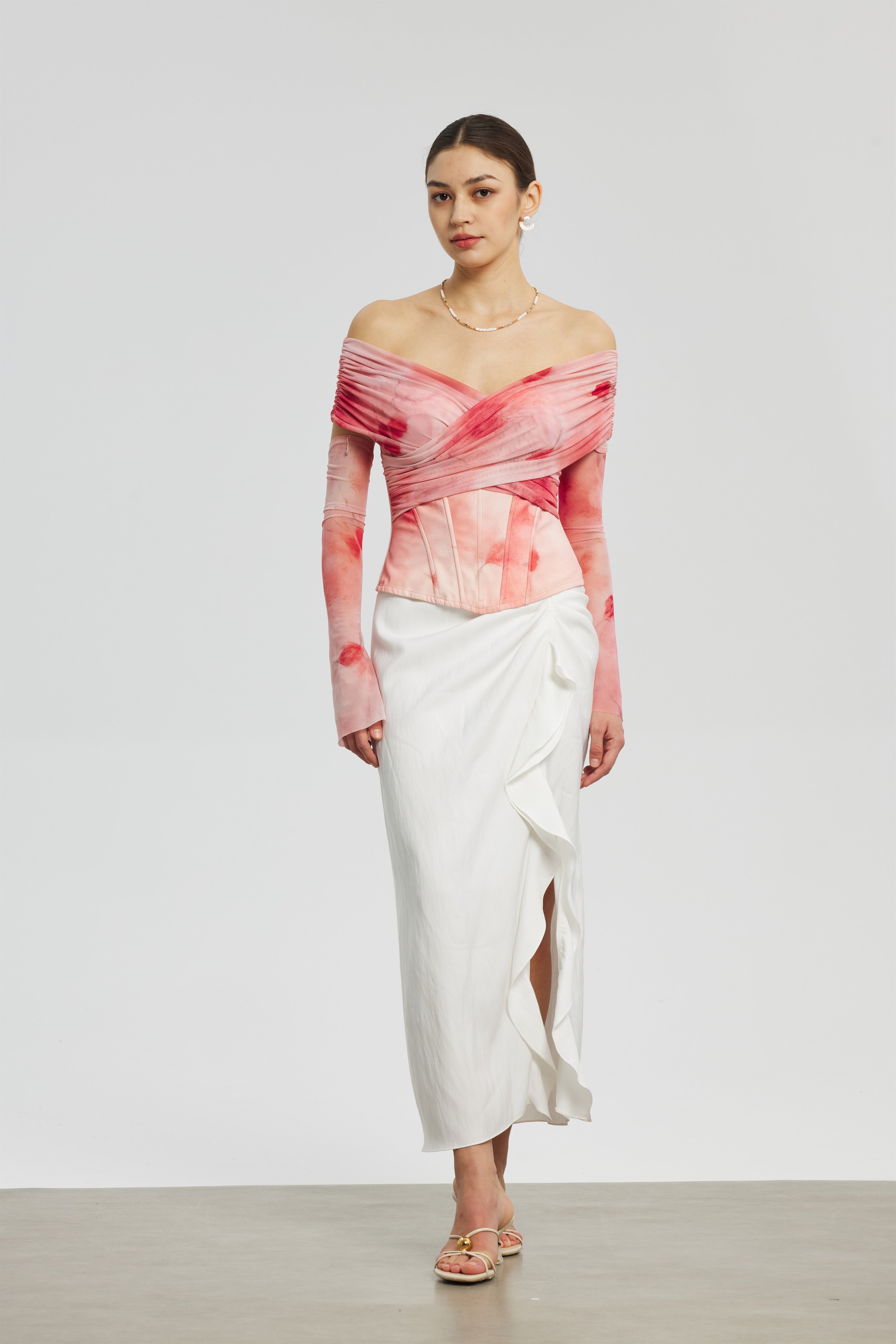 Rose Mesh Corset Dress