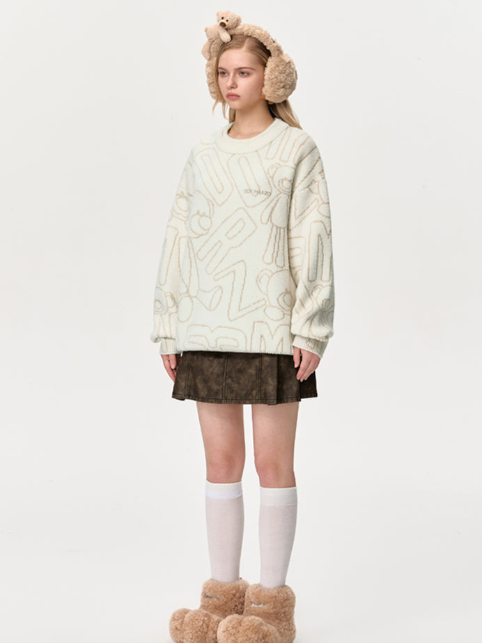 Bear Logo Sketch Jumper - CHINASQUAD