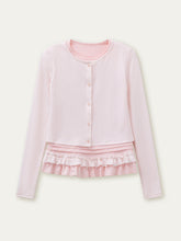 Fake Two-piece Ruffle Top - CHINASQUAD
