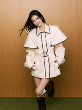 Tie-Front Oversized Cape Trench Coat - CHINASQUAD