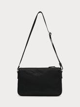 Black & Silver Badge Leather Bag - CHINASQUAD