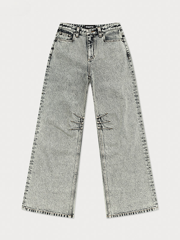 Compass Classic Wide-Leg Jeans - CHINASQUAD