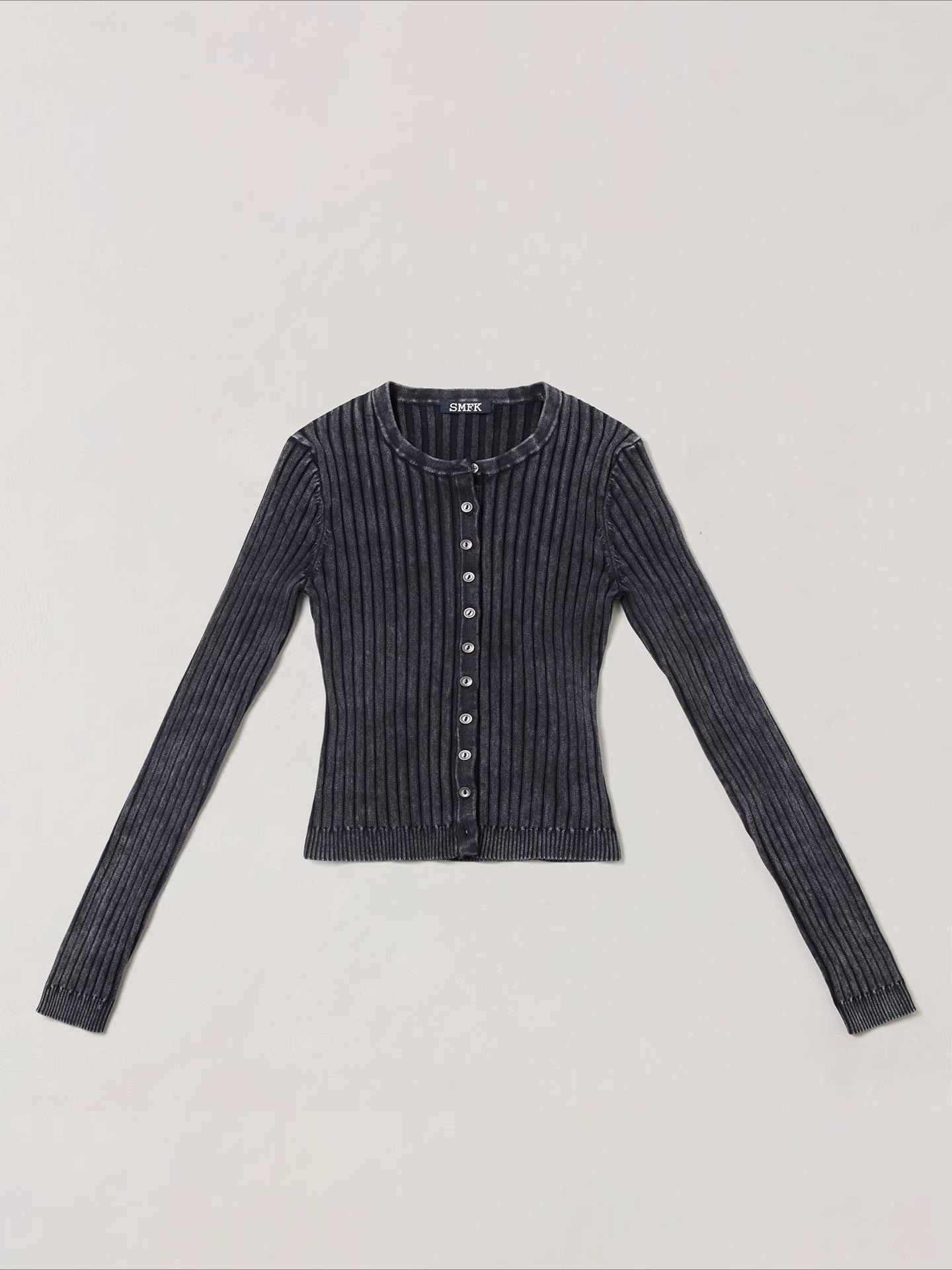Wild Retro Ribbed Knit Cardigan