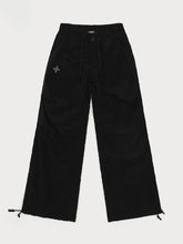 Drawstring Wide-Leg Cargo Workout Pants - CHINASQUAD