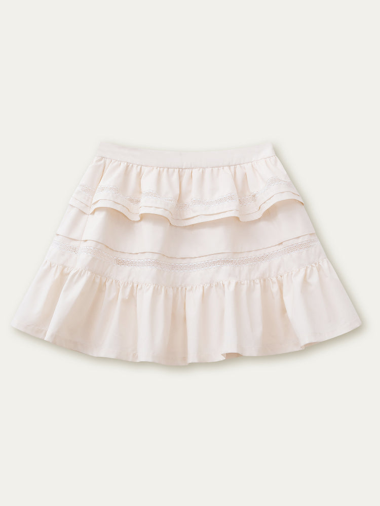 Lace-Trimmed Jacket & Skirt Set - CHINASQUAD