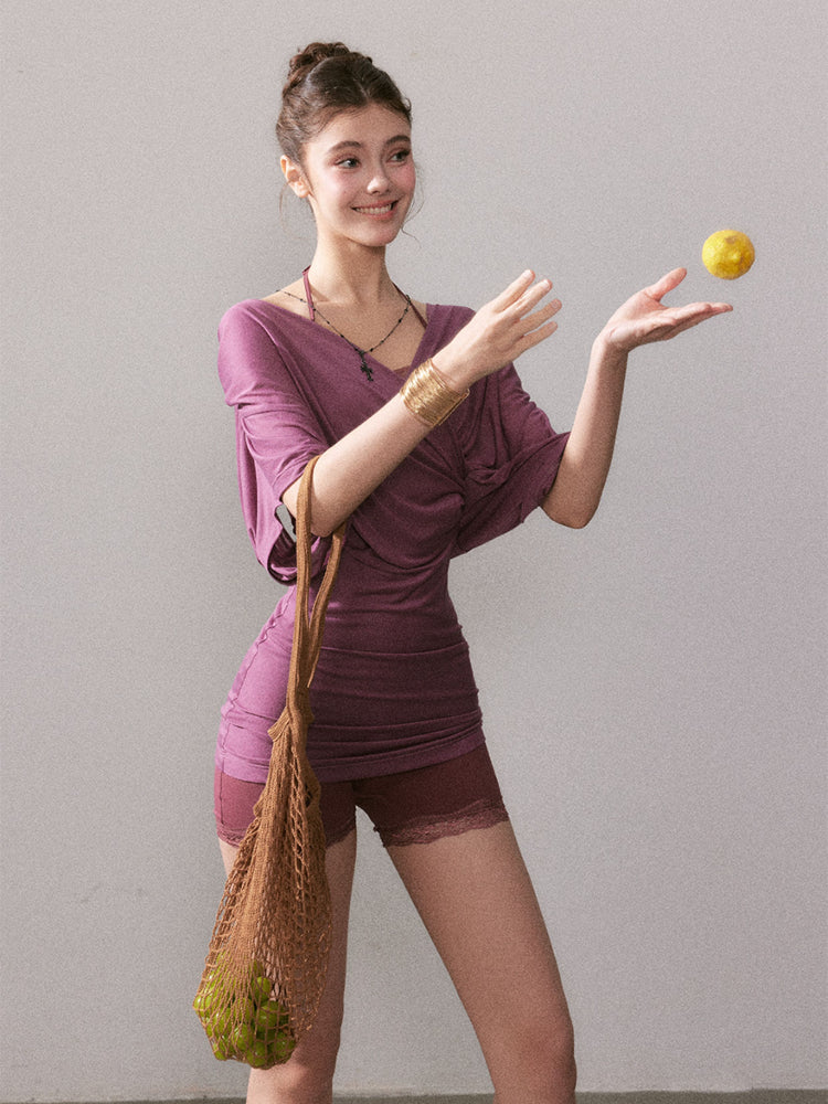 Lyocell Sun-protection Knit Short-Sleeve T-shirt - CHINASQUAD