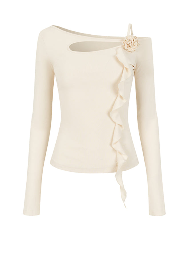 Unique Strap Slim Fit Blouse - CHINASQUAD