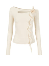 Unique Strap Slim Fit Blouse - CHINASQUAD