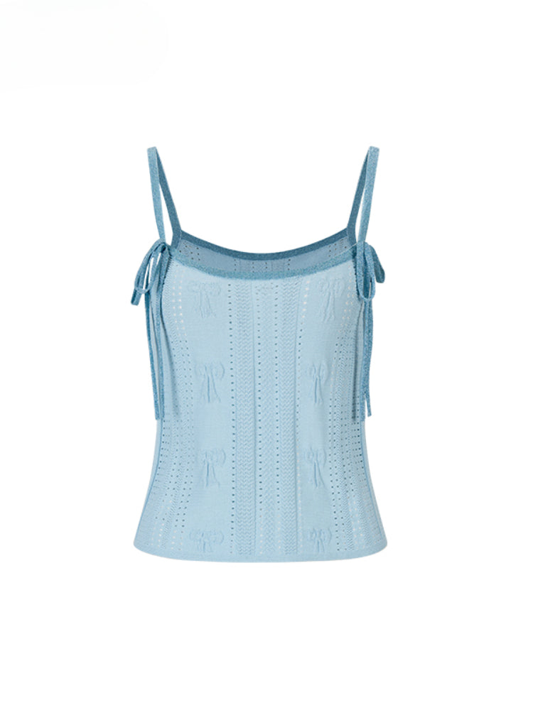 Spliced Bow Loose Sling Vest - CHINASQUAD