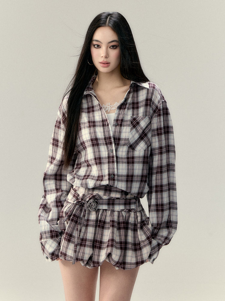 Rose Flower Waist Belt Tulle Skirt - CHINASQUAD